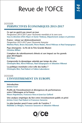  OFCE - Revue de l'OFCE N° 144 : Perpectives économiques 2015-2017.