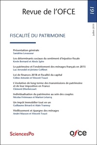  OFCE - Revue de l'OFCE  : Revue de l'OFCE N° 161 - FISCALITÉ DU PATRIMOINE.