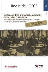  Revue de l'OFCE - Revue de l'OFCE N° 171 : Centenaire de la promulgation du Traité de Versailles (1920-2020).