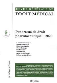 Panorama de droit pharmaceutique