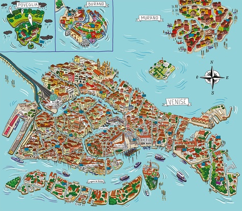 Disparition à Venise. + de 100 énigmes. Avec une grande carte