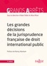 Alain Pellet - Les grandes décisions de la jurisprudence française de DIPublic (N) - 1re édition.