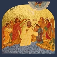  Les Mutins de Pangée - Le Baptême du Christ - Icône dorée à la feuille 18.1x18.1 cm - 816.67.