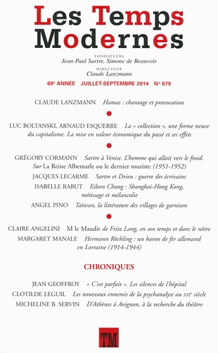 Les Temps Modernes N° 679, juillet-septembre 2014 - Occasion