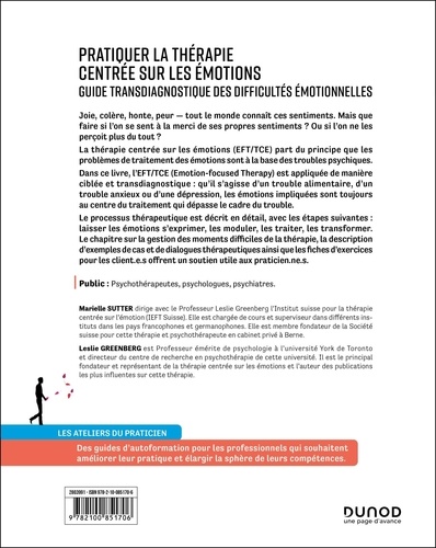 Pratiquer la thérapie centrée sur les émotions. Guide transdiagnostique des difficultés émotionnelles