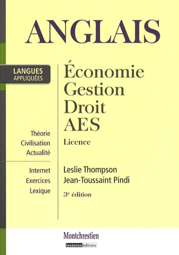 Leslie Thompson et Jean-Toussaint Pindi - Anglais appliqué 1 - Economie, Gestion, Droit, AES Licence.