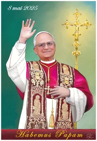 Carte postale Léon XIV au Vatican