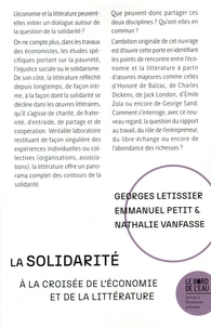 La solidarité à la croisée de l'économie et de la littérature
