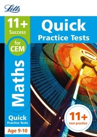 Letts 11+ - 11+ Maths Quick Practice Tests Age 9-10 for the CEM Assessment tests.