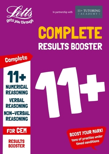  Letts 11+ et The 11 Plus Tutoring Academy - 11+ Results Booster: for the CEM tests.