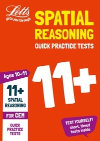  Letts 11+ - 11+ Spatial Reasoning Quick Practice Tests Age 10-11 for the CEM tests.