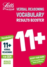  Letts 11+ - 11+ Vocabulary Results Booster for the CEM tests - Targeted Practice Workbook.