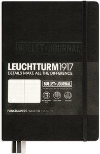 LEUCHTTURM - Carnet Leuchtturm1917 rigide 14,5 x 21 cm A5 249p Bullet Journal  (A5) Noir pointillé