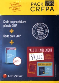 Pack CRFPA option procédure pénale session 2016