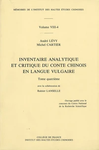 Inventaire analytique et critique du conte chinois en langue vulgaire