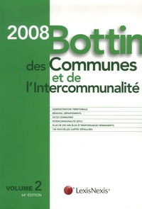  Lexis Nexis - Bottin des Communes et de l'Intercommunalité 2008 - Volume 2. 1 Cédérom