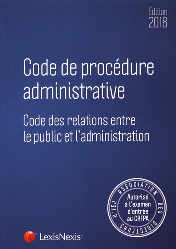 Code de procédure administrative  Edition 2018
