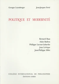 Politique et modernité