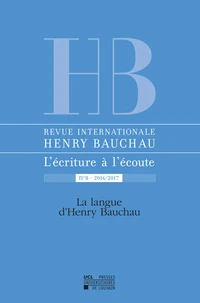 La langue d'Henry Bauchau
