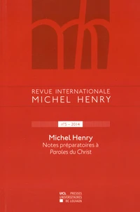 Notes préparatoires à Paroles du Christ