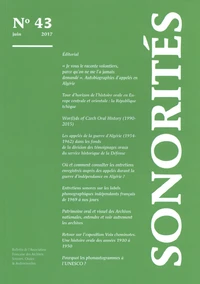 Sonorités N° 43, juin 2017
