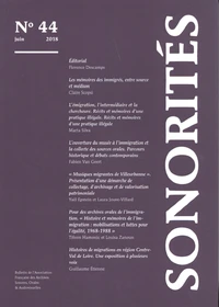 Sonorités N° 44, juin 2018