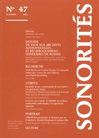 Sonorités N° 47, automne 2021