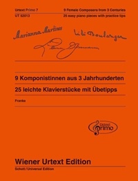 Nils Franke - 9 Komponistinnen aus 3 Jahrhunderten - 25 leichte Klavierstücke mit Spiel- und Übetipps - Volume 7, Piano.