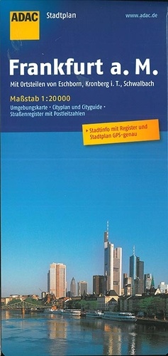  ADAC Verlag - ADAC Stadtplan Frankfurt am Main - 1/20 000.