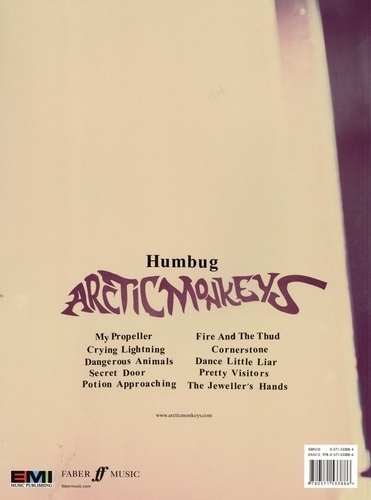 Arctic Monkeys "Humbug". Guitar Tablature Vocal