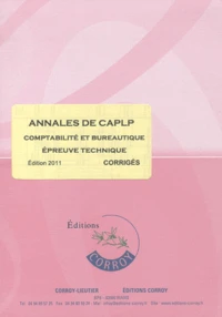 Annales de CAPLP comptabilité et bureautique épreuve technique