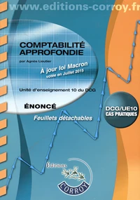 Comptabilité approfondie UE 10 du DCG