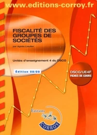 Fiscalité des groupes de sociétés UE 4 du DSCG