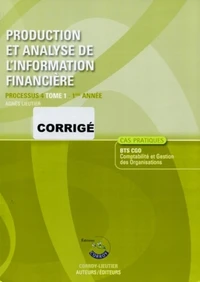 Production et analyse de l'information financière T1 - Corrigé