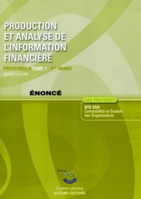 Production et analyse de l'information financière T1 - Énoncé