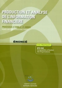 Production et analyse de l'information financière T2 énoncé