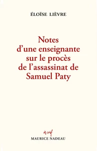 Notes d'une enseignante sur le procès de l'assassinat de Samuel Paty