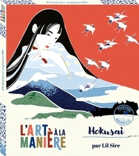 Lil Sire - L'art à la manière d'Hokusai - Avec 5 tableaux, 1 palette de 15 couleurs et 1 pinceau à réservoir.