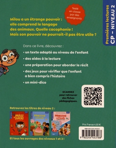 Drôles de Supers  Toutou compris. Niveau 2 milieu CP