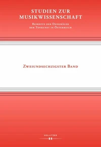 Studien zur Musikwissenschaft - Beihefte der Denkmäler der Tonkunst in Österreich. Band 62