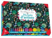 Ebook kindle portugues télécharger Ma boîte d'artiste  - Avec 8 feutres pailletés, 1 pinceau fin, 6 godets de peinture feutre et des coloriages