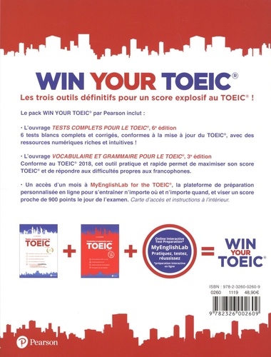 Win your TOEIC. 2 volumes : Tests complets pour le TOEIC ; Vocabulaire et grammaire pour le TOEIC