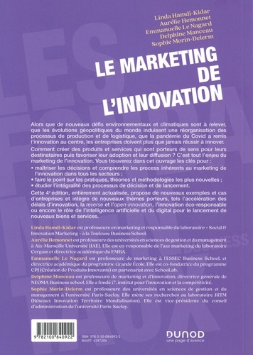 Le marketing de l'innovation. Concevoir et lancer de nouveaux produits et services 4e édition