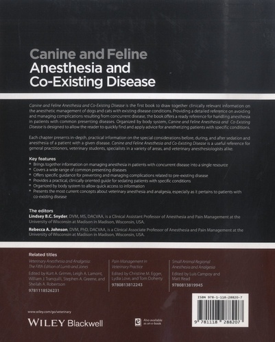 Canine and Feline. Anesthesia and Co-Existing Disease