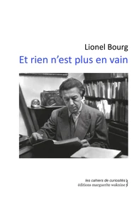 Et rien n’est plus en vain