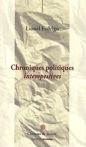 Chroniques politiques intempestives
