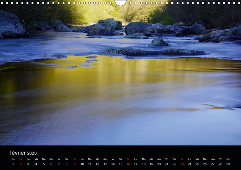 CALVENDO Nature  Luminance matinale (Calendrier mural 2020 DIN A3 horizontal). Photos d'eau lever du jour (Calendrier mensuel, 14 Pages )