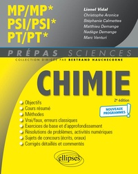 Lionel Vidal et Christophe Aronica - Chimie MP/MP* PSI/PSI* PT/PT*.