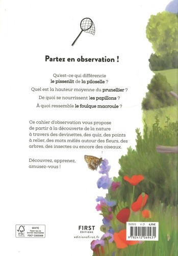 Cahier d'activités de la nature