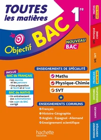 Toutes les matières 1re Spé Maths Physique-chimie SVT enseignements communs